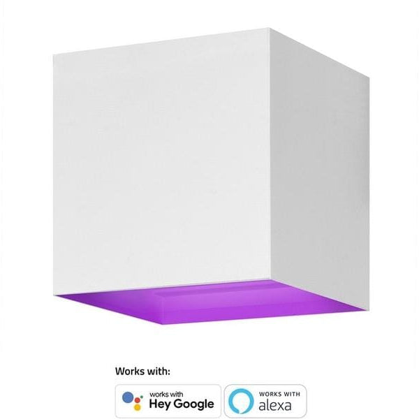 hombli Gartenleuchte Smart Wall Light 2 x 3W, RGB+CCT, Weiss