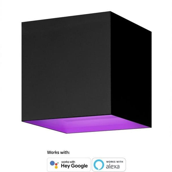 hombli Gartenleuchte Smart Wall Light 2 x 3W, RGB+CCT, Schwarz