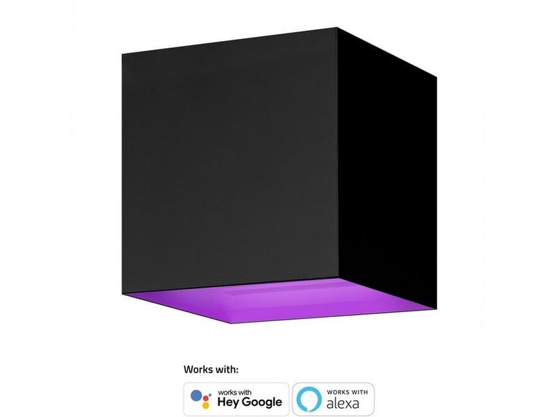 hombli Gartenleuchte Smart Wall Light 2 x 3W, RGB+CCT, Schwarz