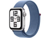 Apple Watch SE 2023 40 mm GPS Alu Silber Loop Winterblau