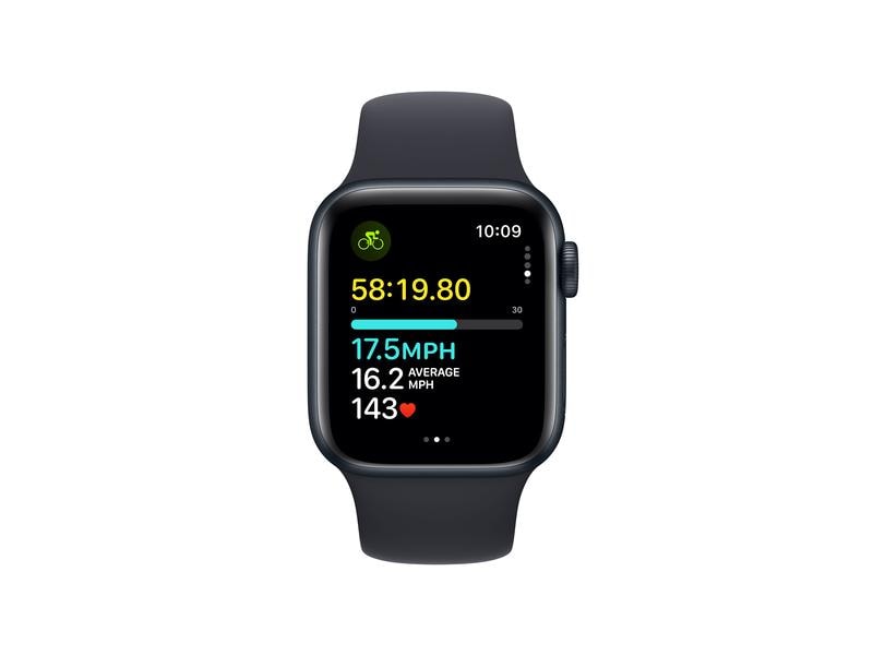 Apple Watch SE 2024 40 mm GPS Alu Sport Mitternacht M/L