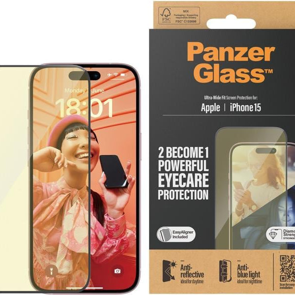 Panzerglass Displayschutz Anti Reflective iPhone 15