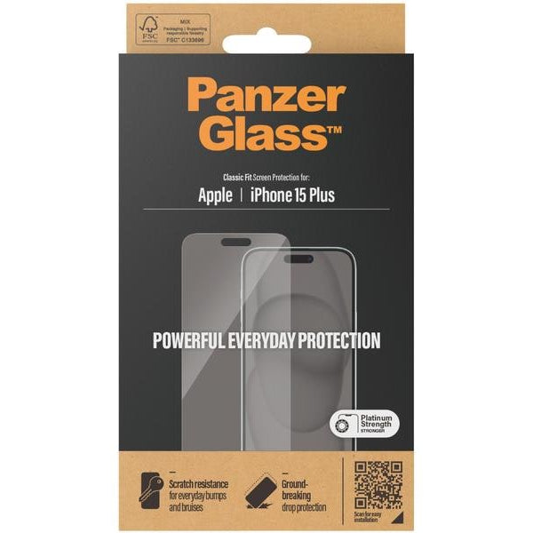 Panzerglass Displayschutz Classic Fit iPhone 15 Plus