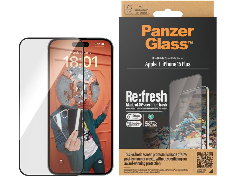 Panzerglass Displayschutz Refresh  iPhone 15 Plus