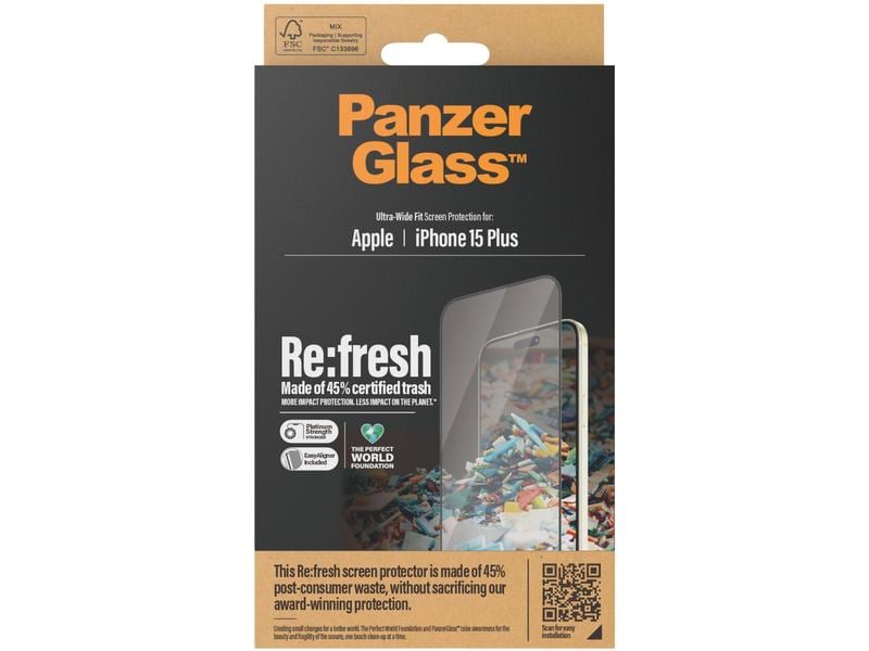 Panzerglass Displayschutz Refresh  iPhone 15 Plus