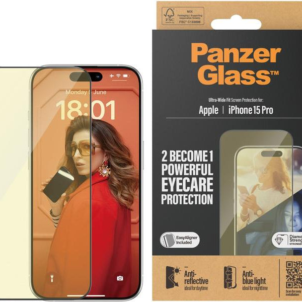Panzerglass Displayschutz Anti Reflective iPhone 15 Pro