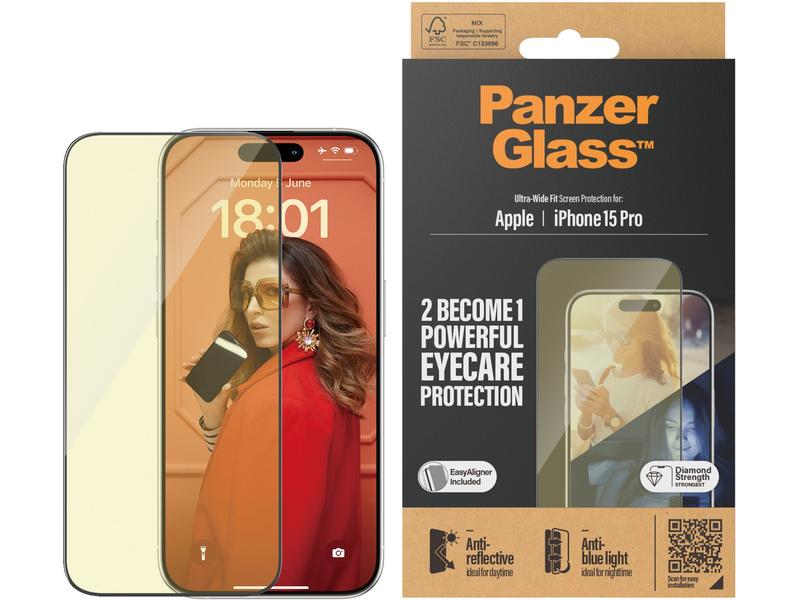 Panzerglass Displayschutz Anti Reflective iPhone 15 Pro