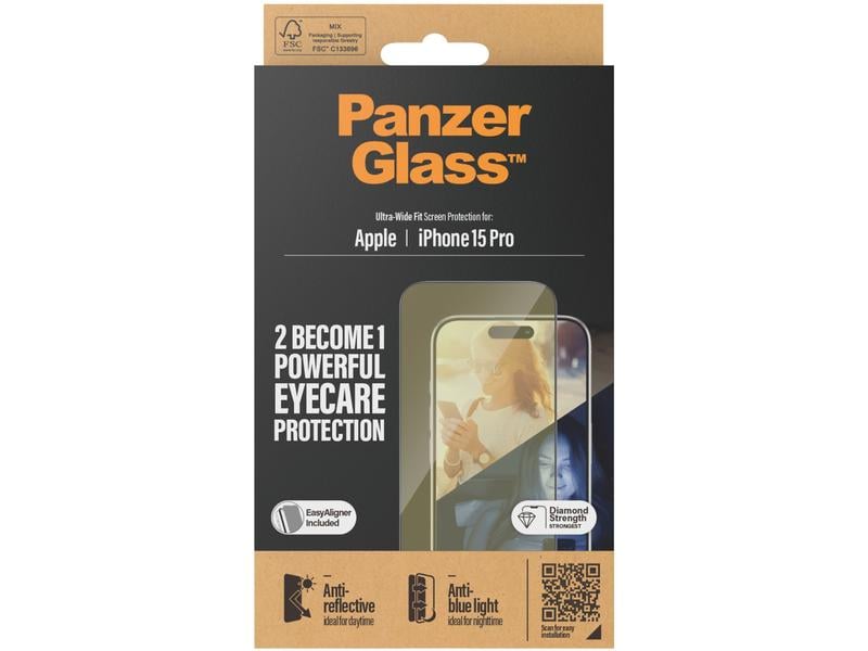 Panzerglass Displayschutz Anti Reflective iPhone 15 Pro