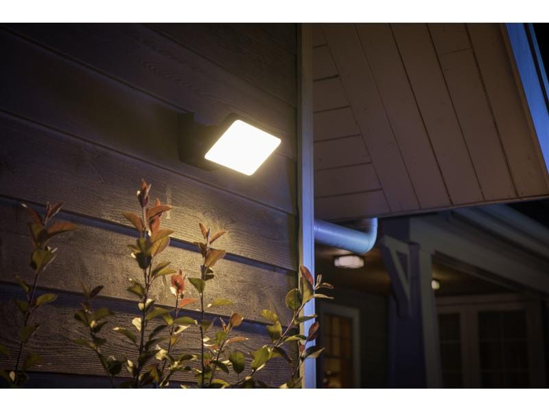 Philips Hue Aussenstrahler White Outdoor Welcome Flutlicht Schwarz