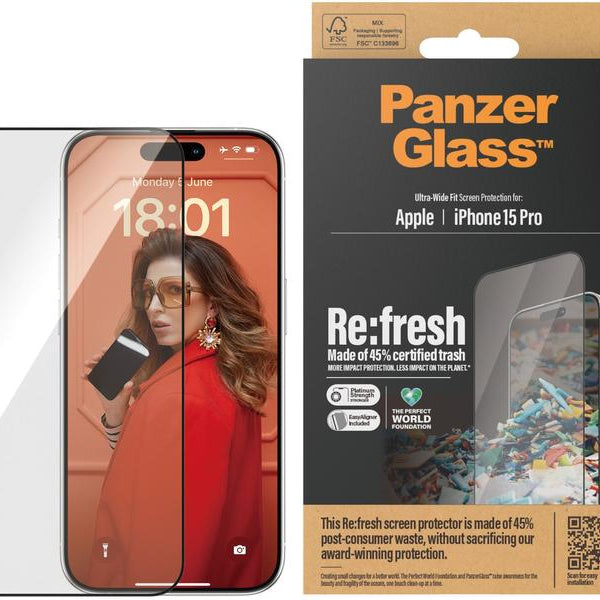 Panzerglass Displayschutz Refresh  iPhone 15 Pro
