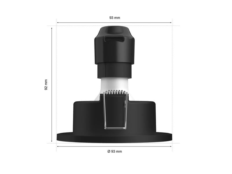 Philips Hue White & Color Ambiance Xamento Einbauspot Schwarz