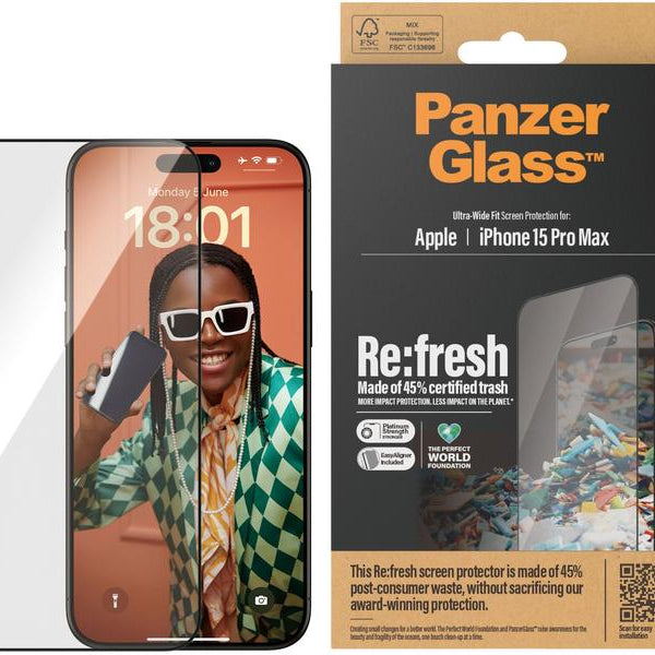 Panzerglass Displayschutz Refresh  iPhone 15 Pro Max