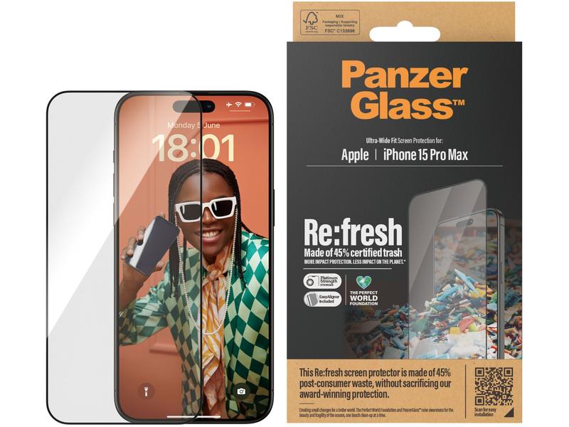 Panzerglass Displayschutz Refresh  iPhone 15 Pro Max