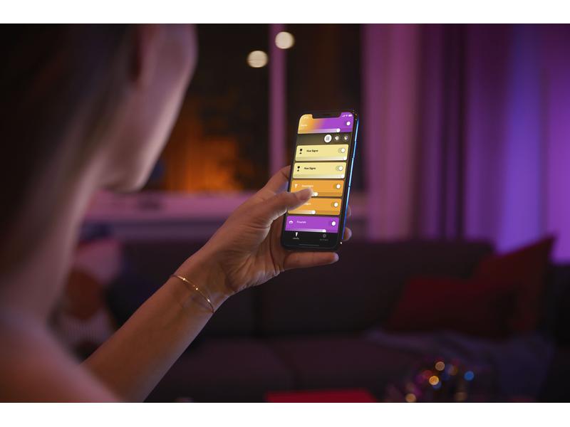 Philips Hue Leuchtmittel White &amp; Color Ambiance, E27, 3 Stück, BT