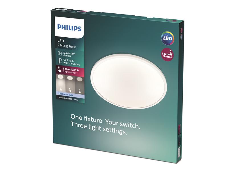 Philips Deckenleuchte LED SceneSwitch CL550 IP44 1500 lm 2700K