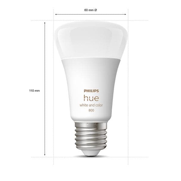 Philips Hue Leuchtmittel White & Color Ambiance, E27, 3 Stück, BT