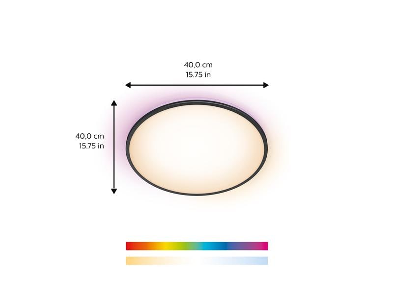WiZ Rune Tunable White &amp; Color Deckenleuchte 2100 lm Schwarz