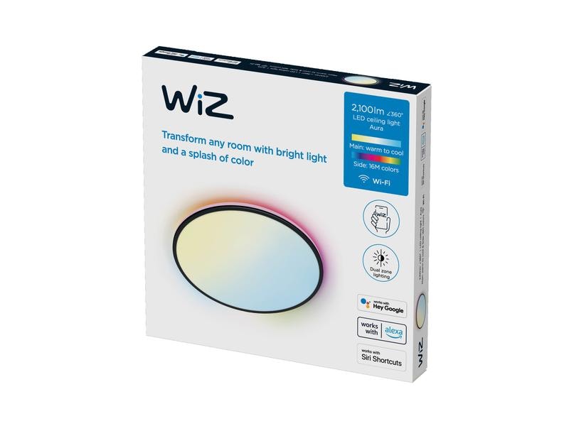 WiZ Rune Tunable White &amp; Color Deckenleuchte 2100 lm Schwarz