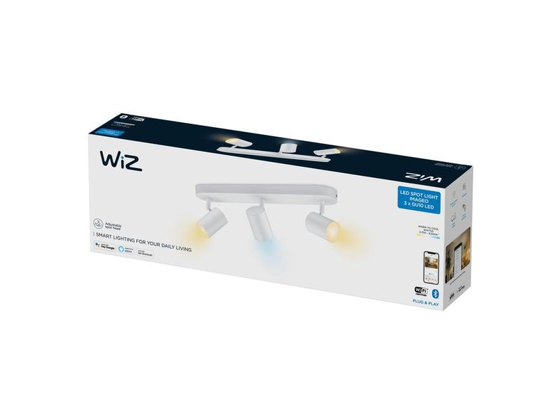 WiZ Aufbauspot IMAGEO, 3 x 5 W, Weiss, BT