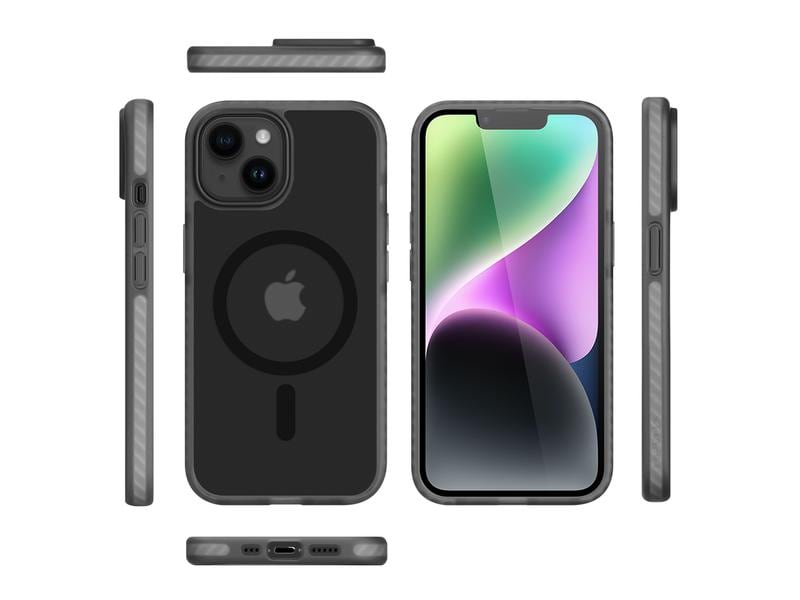 Nevox StyleShell INVISIO MagSafe iPhone 15 Schwarz