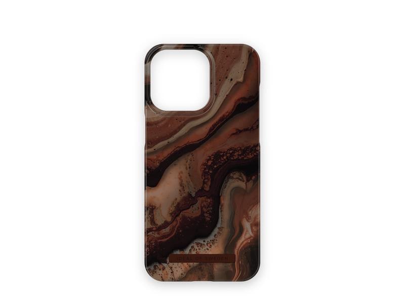 Ideal of Sweden Back Cover Dark Amber Marble iPhone 15 Pro Max