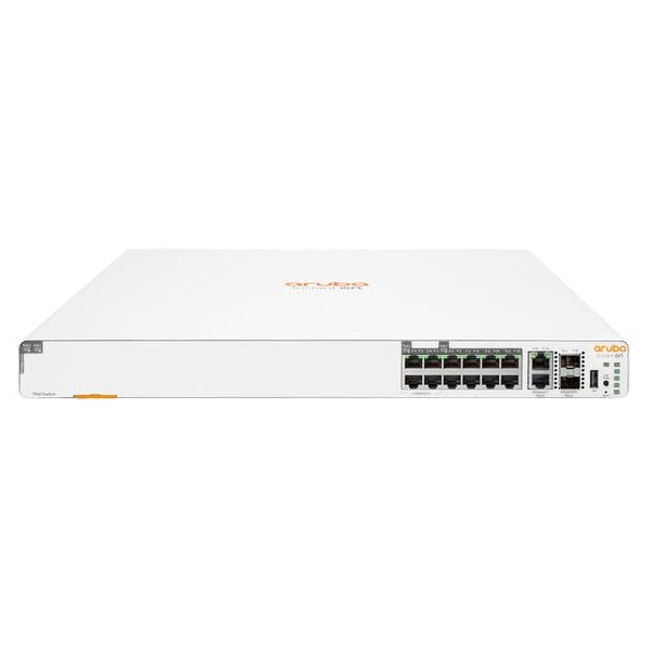 HPE Aruba Networking PoE+ Switch 1960-2P-2.5G-8P-1G 16 Port