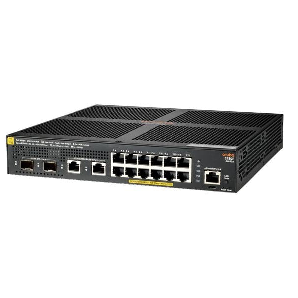 HPE Aruba Networking PoE+ Switch 2930F-12G-PoE+-2SFP+ 16 Port