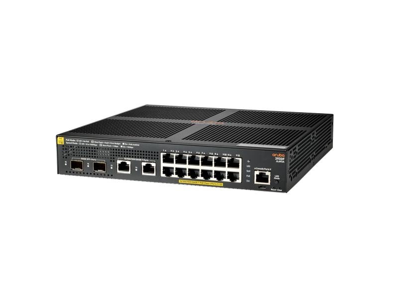 HPE Aruba Networking PoE+ Switch 2930F-12G-PoE+-2SFP+ 16 Port