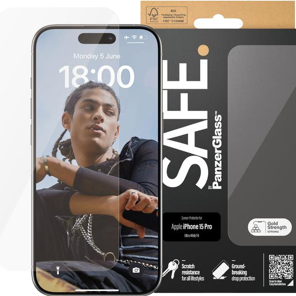SAFE. Displayschutz Ultra Wide Fit iPhone 15 Pro