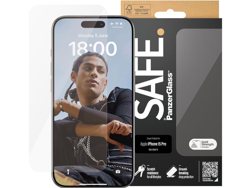 SAFE. Displayschutz Ultra Wide Fit iPhone 15 Pro