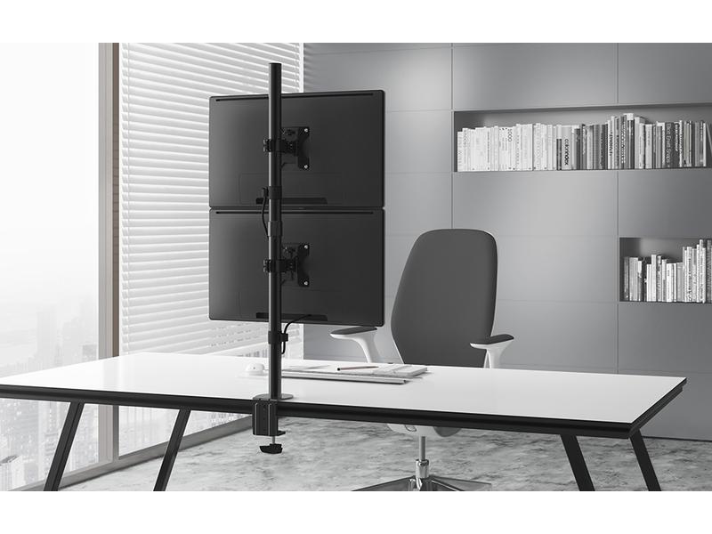 NEOMOUNTS Tischhalterung FPMA-D550DV bis 6 kg – Schwarz