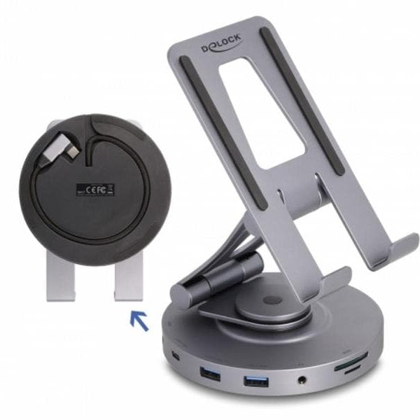 Delock Dockingstation USB-C - 360° drehbar