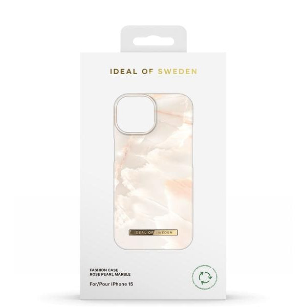 Ideal of Sweden Back Cover Rose Pearl Marble iPhone 15