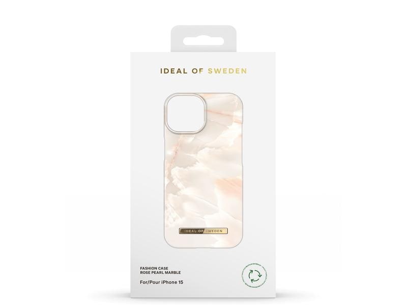 Ideal of Sweden Back Cover Rose Pearl Marble iPhone 15