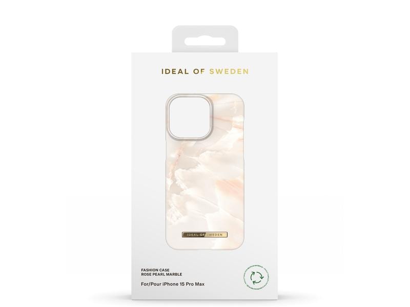 Ideal of Sweden Back Cover Rose Pearl Marble iPhone 15 Pro Max