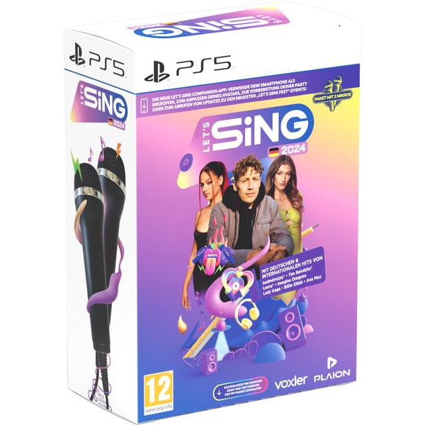 GAME Let's Sing 2024 German Version + 2 Mics