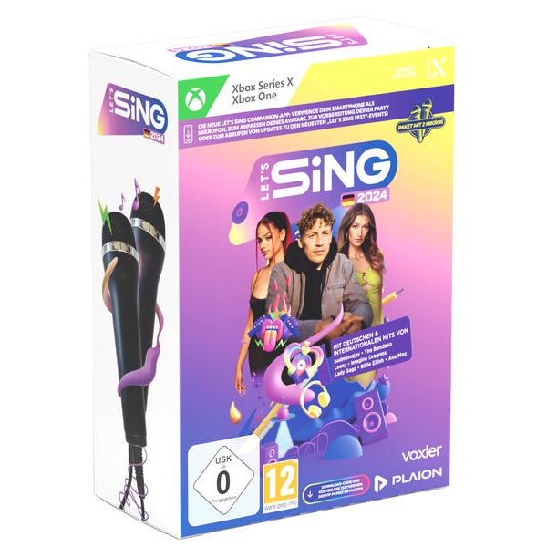 GAME Let's Sing 2024 German Version + 2 Mics