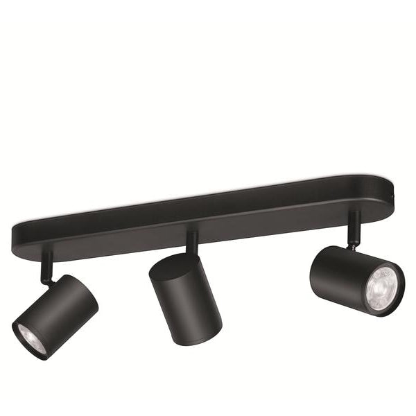 WiZ Aufbauspot IMAGEO, 3 x 5 W, Schwarz, BT