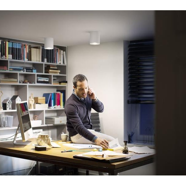 Philips Hue White Ambiance Pillar Spot inkl. Dimmschalter GU10, Weiss