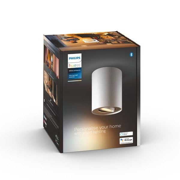 Philips Hue White Ambiance Pillar Einerspot erw. GU10, Weiss
