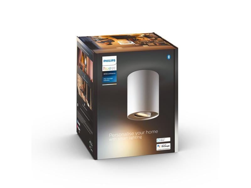 Philips Hue White Ambiance Pillar Einerspot erw. GU10, Weiss