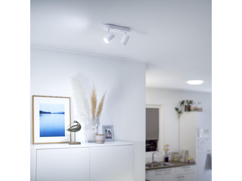 WiZ Aufbauspot IMAGEO, 2 x 5 W, Weiss, RGB