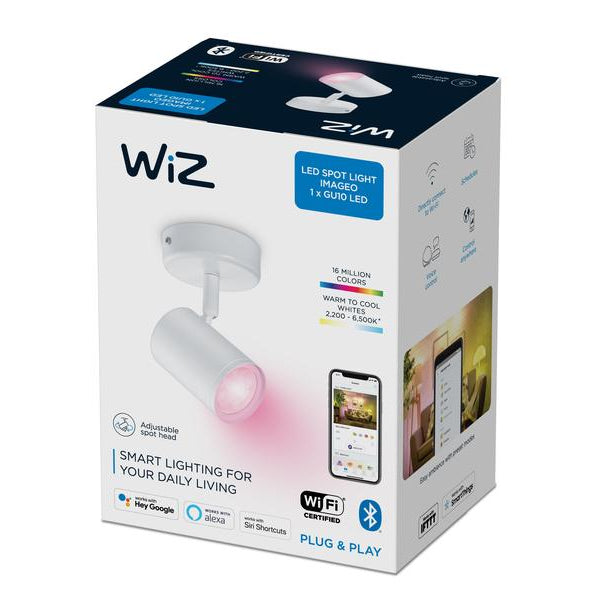 WiZ Aufbauspot IMAGEO, 1 x 5 W, Weiss, RGB