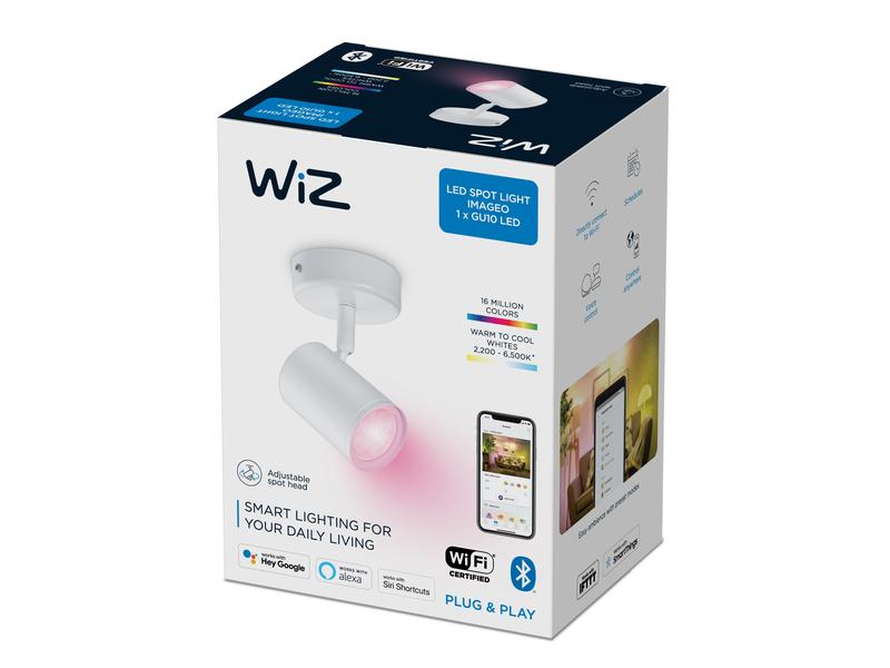 WiZ Aufbauspot IMAGEO, 1 x 5 W, Weiss, RGB