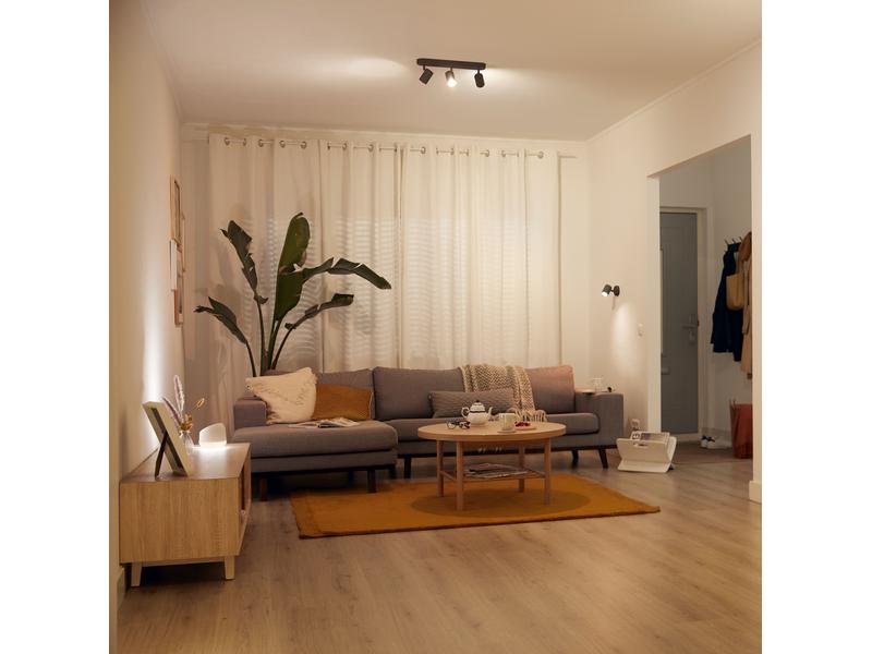 WiZ Aufbauspot IMAGEO, 3 x 5 W, Schwarz, BT