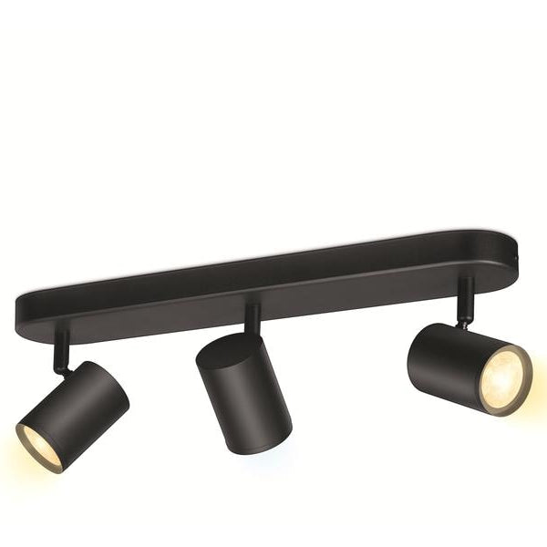 WiZ Aufbauspot IMAGEO, 3 x 5 W, Schwarz, BT