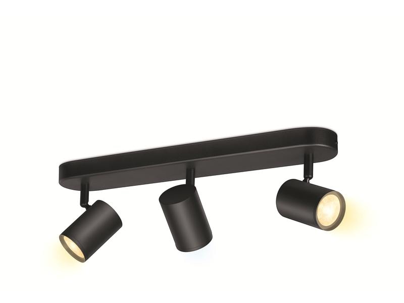 WiZ Aufbauspot IMAGEO, 3 x 5 W, Schwarz, BT