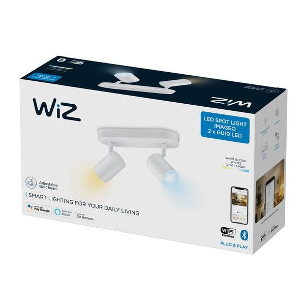 WiZ Aufbauspot IMAGEO, 2 x 5 W, Weiss, BT