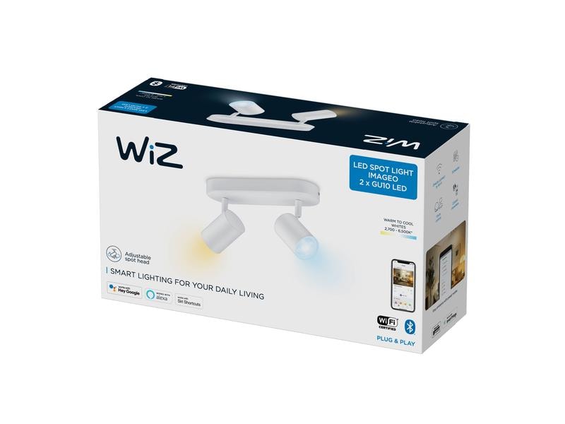 WiZ Aufbauspot IMAGEO, 2 x 5 W, Weiss, BT