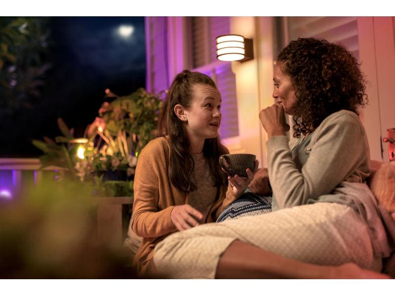 Philips Hue White Outdoor Lucca Wandleuchte Anthrazit